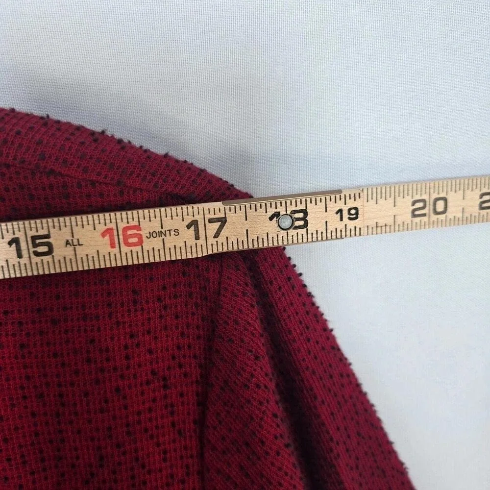 Nancy Bolen Petites City Girl Red Black Studded Skirt Suit Set Faux Fur Trim 90s
